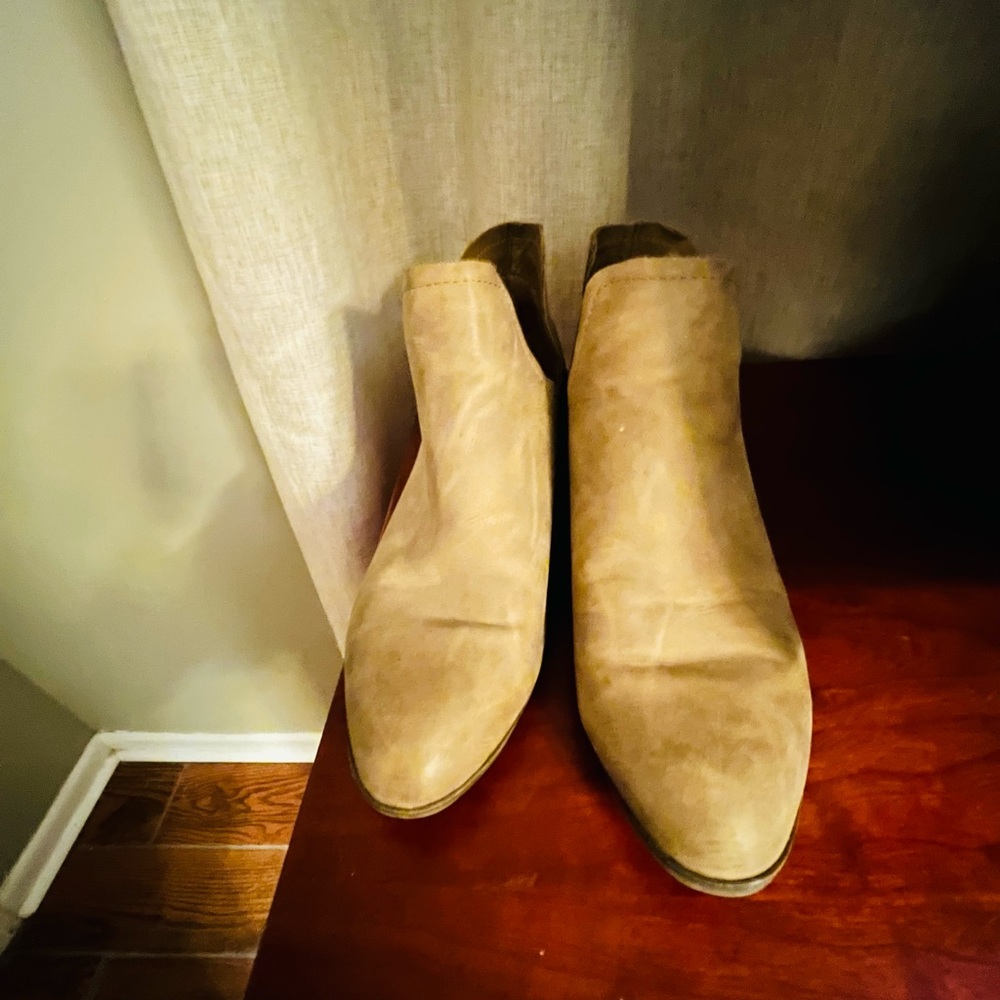 Women’s Madden Girl Tan Suede Ankle Boots